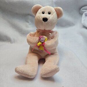 Ty Beanie Baby Dear Bear 2003 Pink Plush Stuffed Animal‎ Collectible 6”